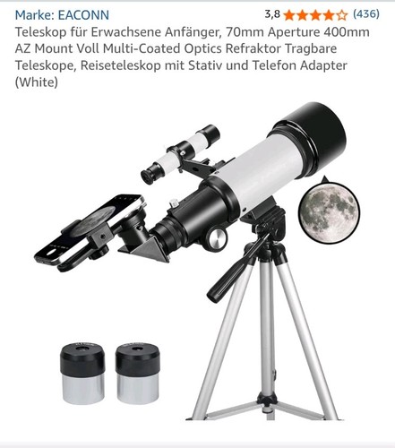Kinderteleskop über 70mm