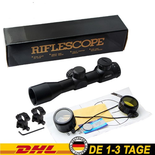 Grün rot 4x32 mil dot - grün/rot, mil-dot
